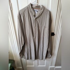 Men’s Columbia Plaid Button-Up Shirt Size XLT (Men’s Tall)